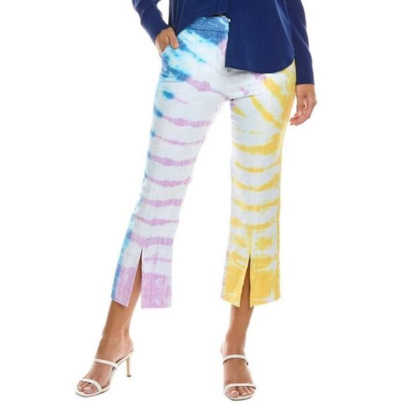 NWT Trina Turk North Beach Tie-Dye Cropped Pants Size 12 - Picture 2 of 14